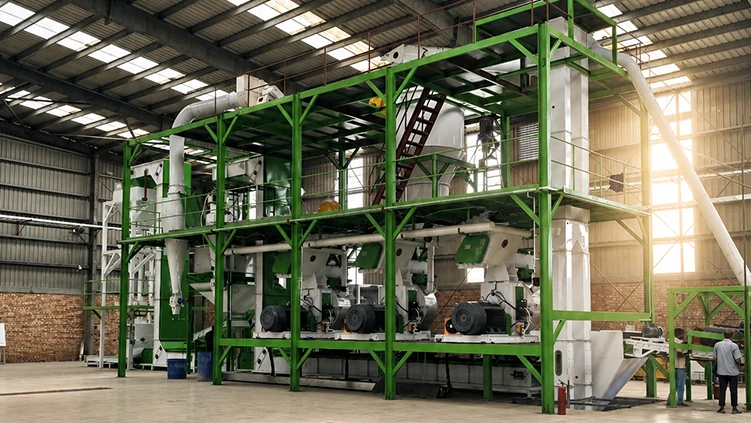 biomass pellet production process in home page