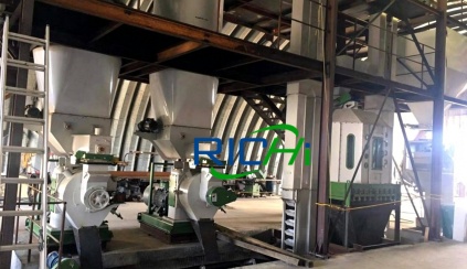 cases of wood pellet production line in Romania