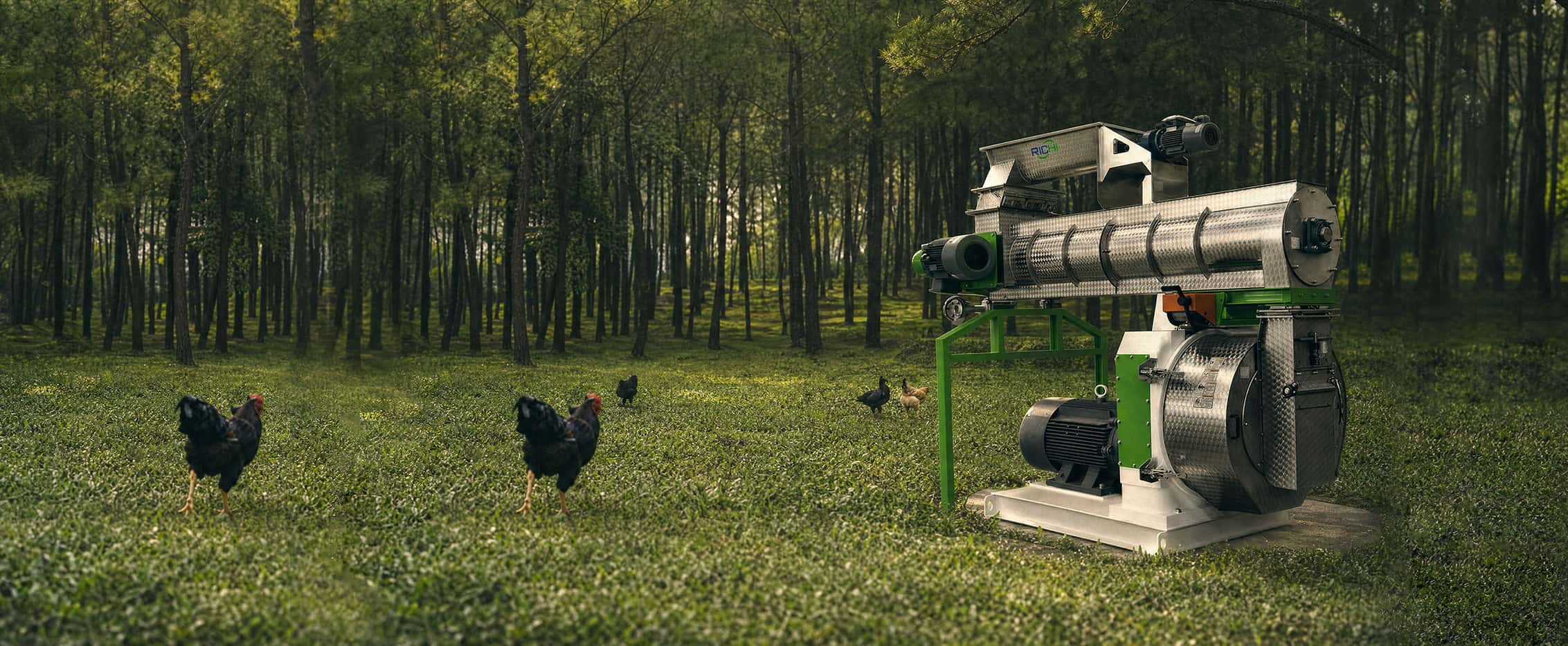 chicken feed pellet mill in banner