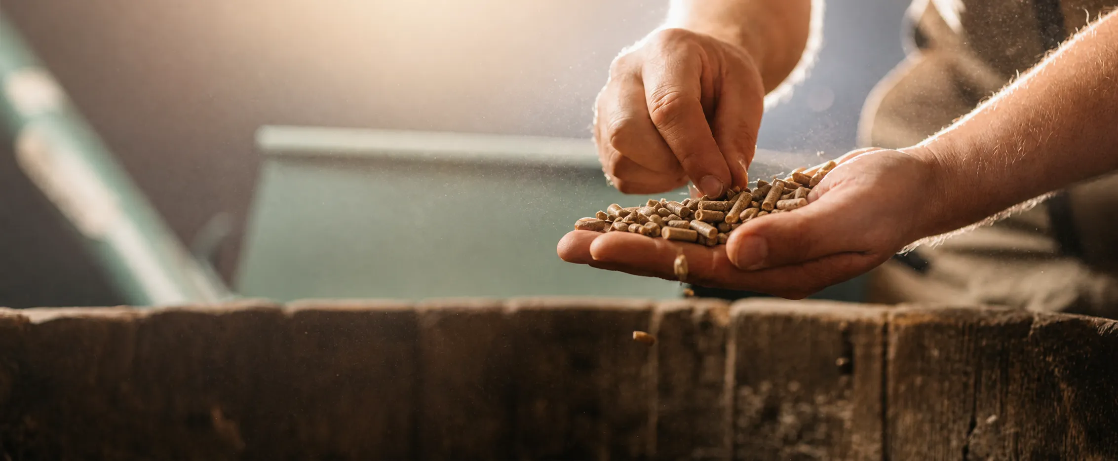 pellet production line in banner