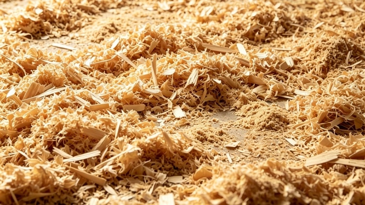 sawdust raw materials of wood pellet production line